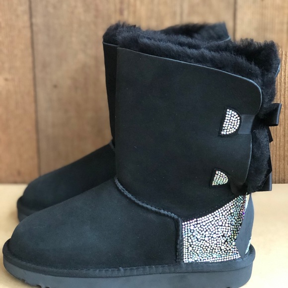 Ugg bailey bow rhinestones bling boots - Picture 5 of 8